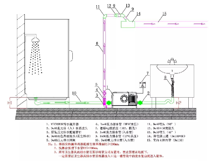 衛(wèi)生間污水提升器